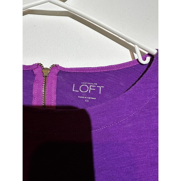 Ann Taylor loft blouse zippered back size xs - Picture 5 of 7